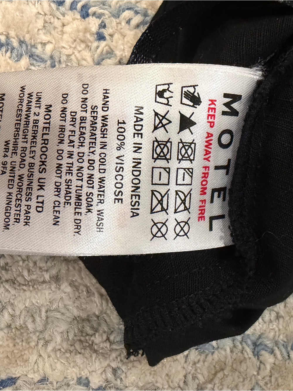 Motel Rocks Black Halter Ruffle Top - Picture 6 of 7